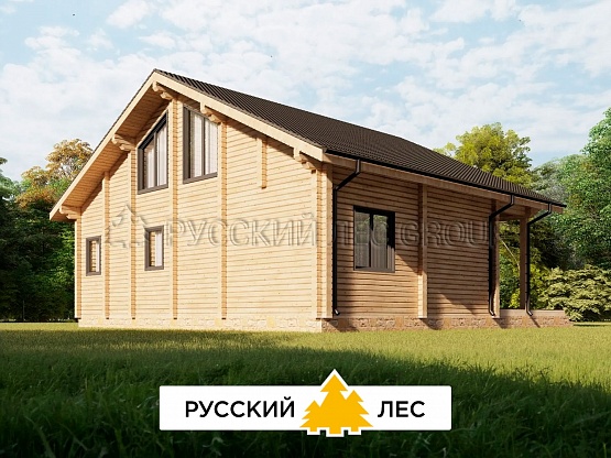 Дом из бруса проект ФОДЖО 132м2 9,2x11,5