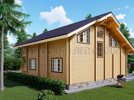 Дом из бруса проект ОТТО 202,3м2 10,6х12,0