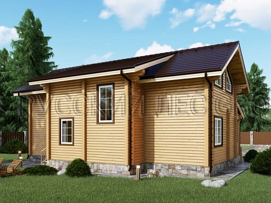 Дом из бруса проект КОХАН 152,0м2 8,5х12,5