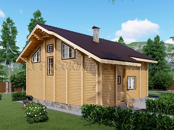 Дом из бруса проект ОТТО 202,3м2 10,6х12,0