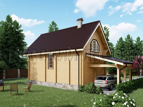 Дом из бруса проект БРАМАНТЕ 101,5м2 5,5x9,5